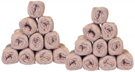 Mayflower Cotton 8/4 Garnpaket Unicolor 1489 Dammrosa - 20 stycken - Mayflower Cotton 8/4 Garnpaket Unicolor 1489 Dammrosa - 20 stycken