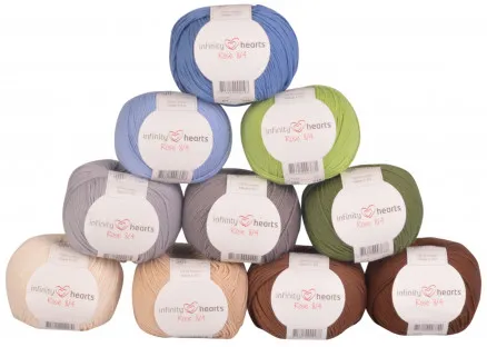 Infinity Hearts Rose 8/4 Garnpaket 04 Naturfärger - 10 st - Garnpaket 04 Naturfärger