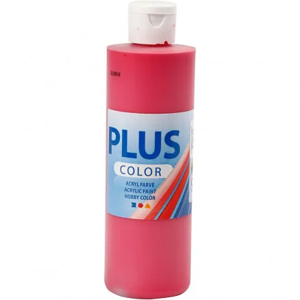 Hobbymålning Plus Color, primärröd, 250 ml/1 st.