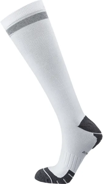 Endurance Torent Reflective Long - Löparstrumpor m. kompression - Vit - Str. 35/38
