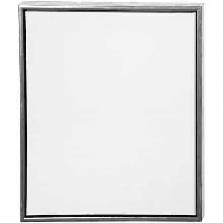 ArtistLine Canvas med Ram Hvit/Antik Silver 50x60cm/54x64x3cm