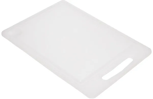 Skärbräda med saftspår 25x36cm vit